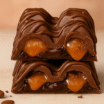 Barra de chocolate de caramelo salgado