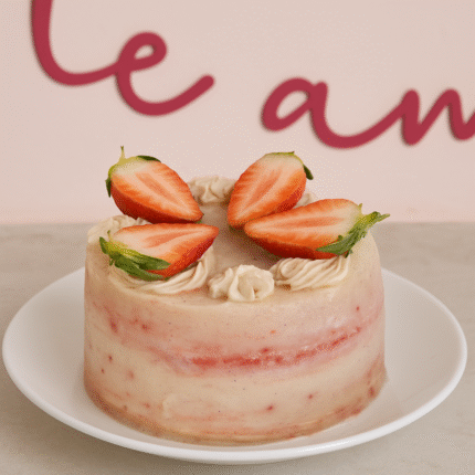 Bolo Pink Lemonade sem gluten