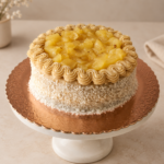 Bolo de abacaxi com coco